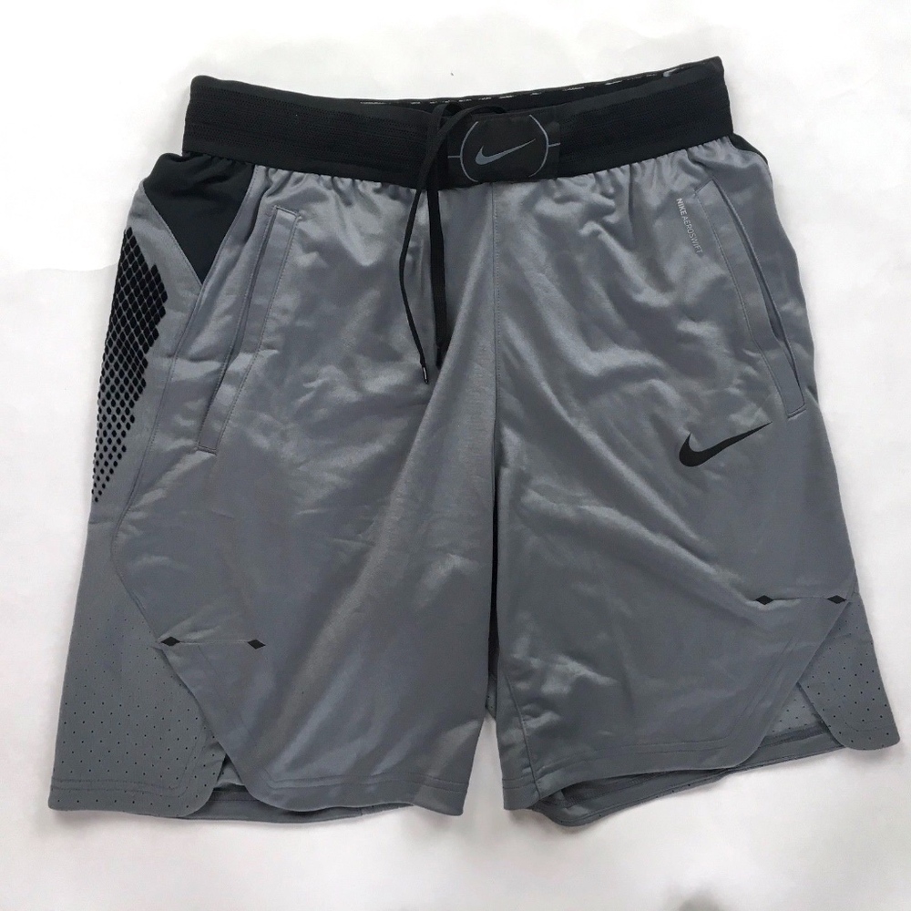 Nike Aeroswift 9" Basketball Shorts Grey Black